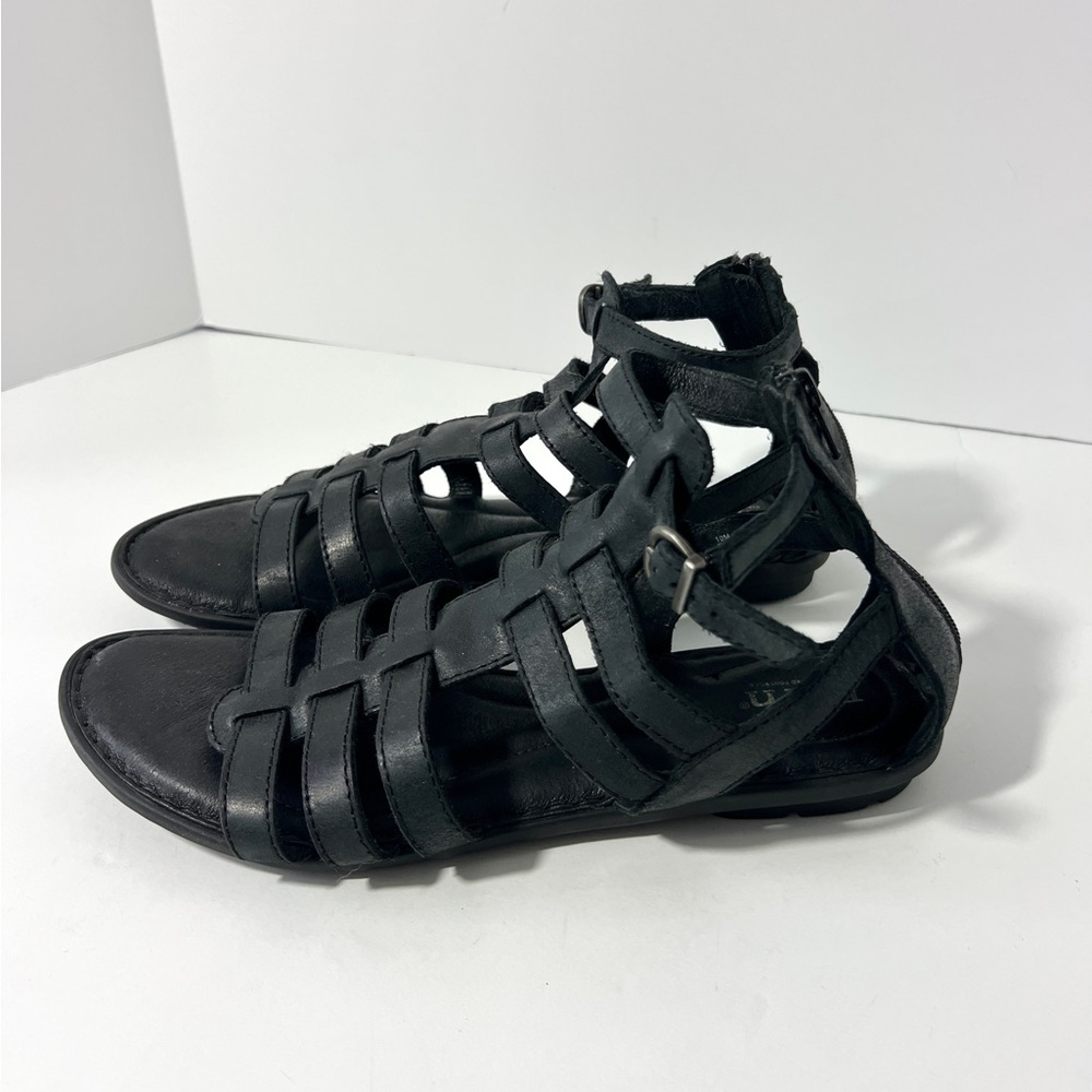 Born Black Strappy Gladiator Sandals